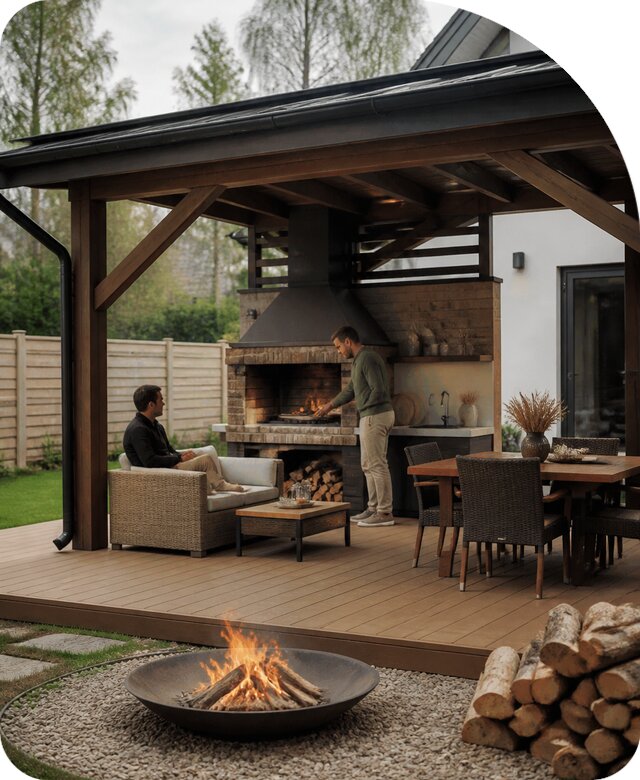 Мангальная зона под ключ в Сосногорске от 185688 р. | РадиДОМА-Сно